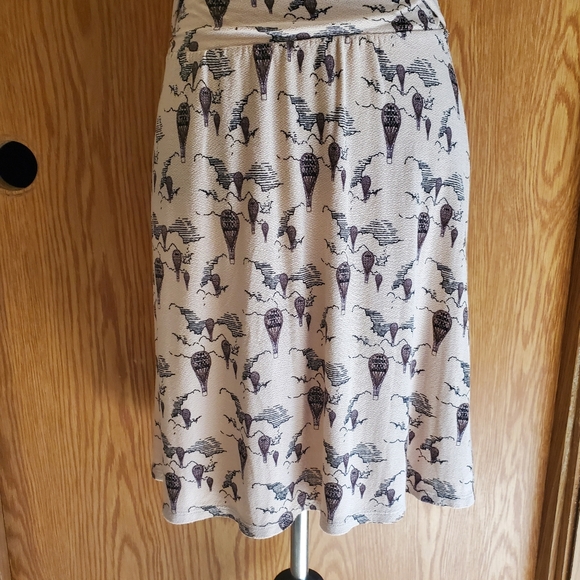 Anthropologie Leifnotes up and away hot air balloon print viscose crepe … - Picture 5 of 13